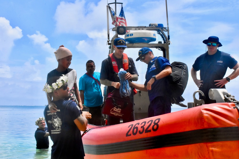U.S. Coast Guard medically evacuates injured boy from Satawal to Woleai