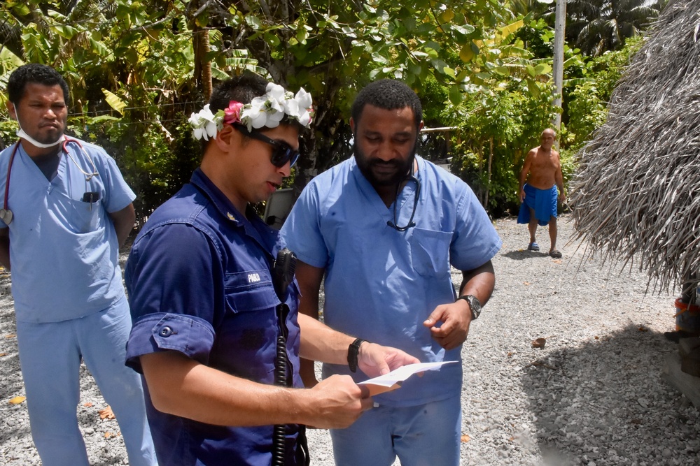 U.S. Coast Guard medically evacuates injured boy from Satawal to Woleai