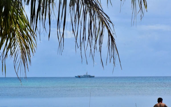 U.S. Coast Guard delivers USAID and IOM aid to Yap State communities
