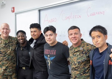 Camp Schwab Adult English Program Completion Ceremony/キャンプ・シュワブ英会話クラス修了式