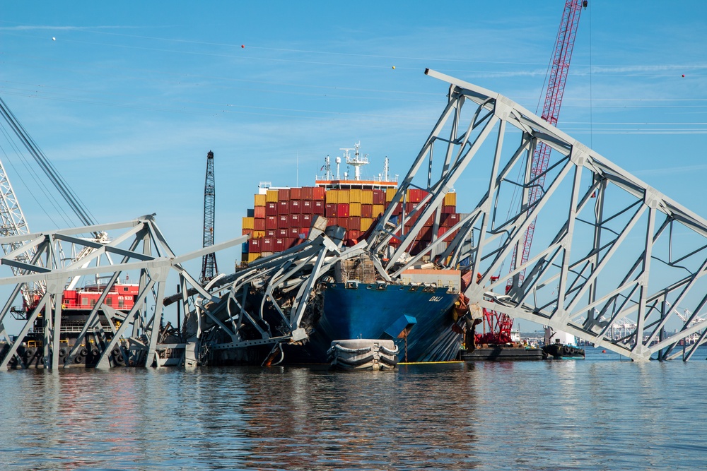 USACE crews survey federal channel in response to Key Bridge Collapse