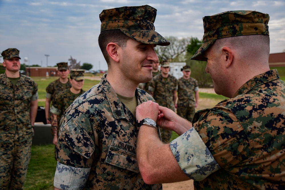 Marine SSgt Promotions at Goodfellow AFB