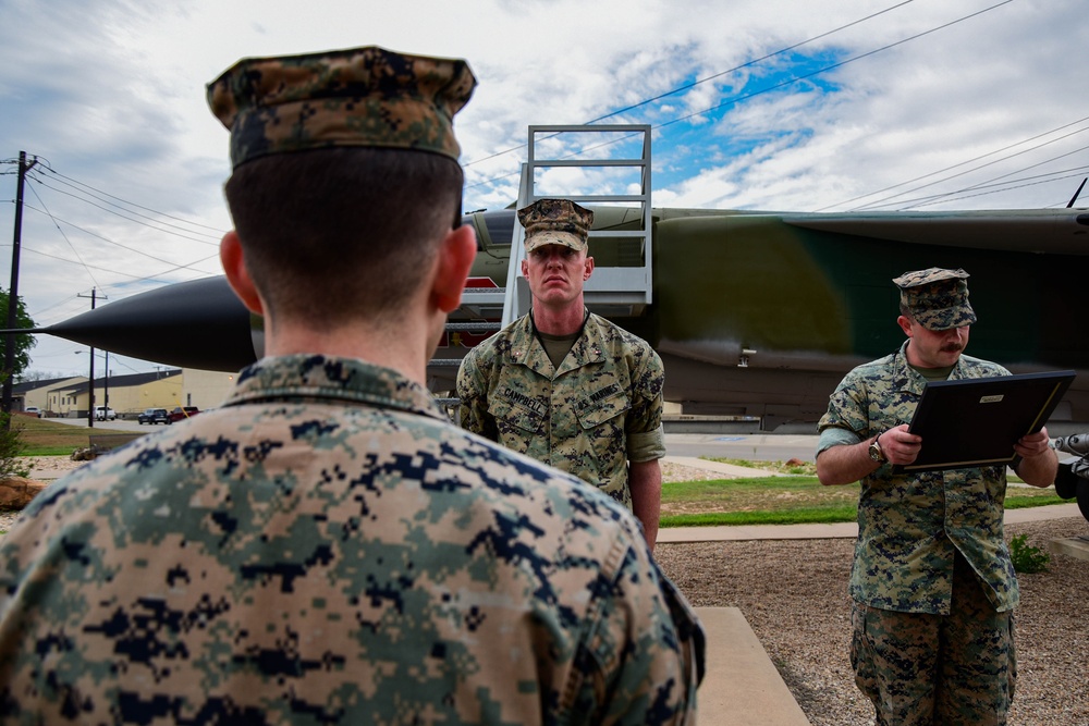 Marine SSgt Promotions at Goodfellow AFB