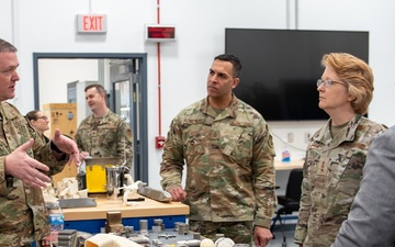 AFLCMC Commander Lt Gen Donna Shipton visits REACT lab at Tinker AFB
