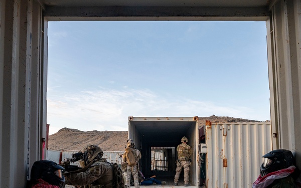 Special Tactics Airmen conduct a direct-action training mission during Emerald Warrior 24 (EW24)