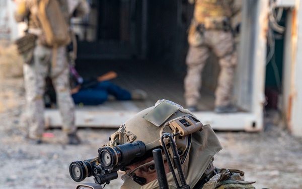 Special Tactics Airmen conduct a direct-action training mission during Emerald Warrior 24 (EW24)