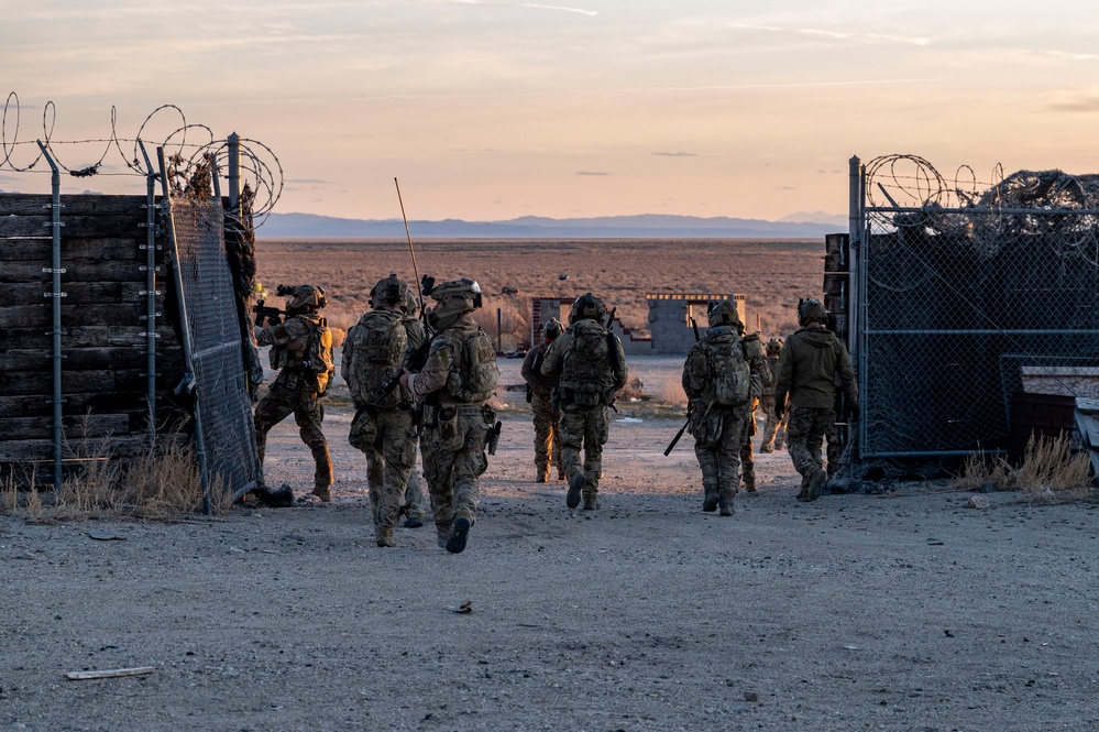 Special Tactics Airmen conduct a direct-action training mission during Emerald Warrior 24 (EW24)