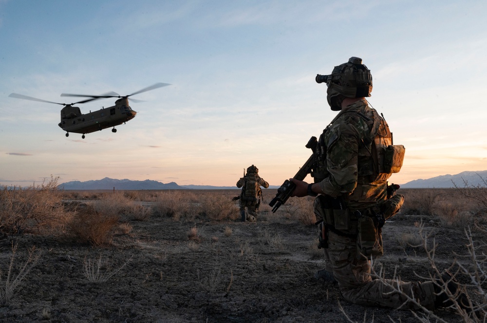 Special Tactics Airmen conduct a direct action training mission during EW24