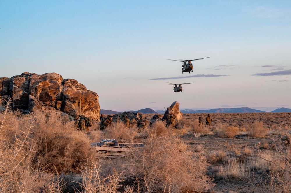 Special Tactics Airmen conduct a direct-action training mission during Emerald Warrior 24 (EW24)