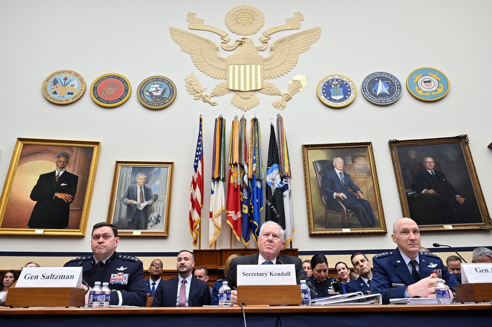 SecAF Kendall, CSAF Allvin, CSO Saltzman testify at HASC