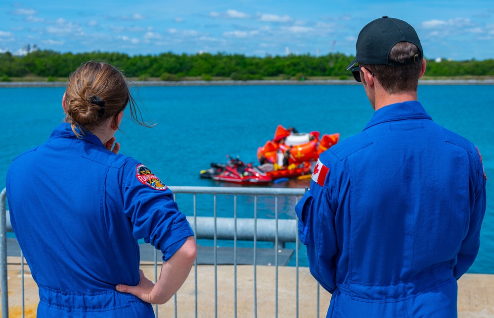 Guardian Angels and Royal Canadian Air Force SAR Techs Solidify Space Rescue Skills Through Joint Training Effort