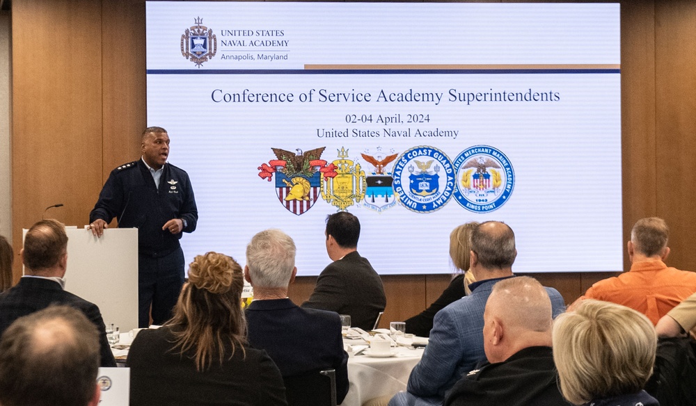 Conference of Service Academy Superintendents (COSAS) in Hopper Hall