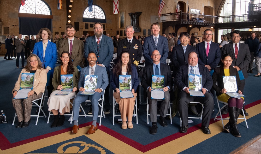 Annual Promotion and Tenure Ceremony in Dahlgren Hall.