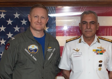 Indian Navy leadership visit USS Gerald R. Ford (CVN 78)