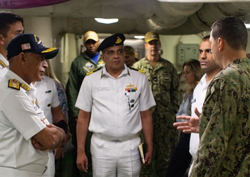 Indian Navy leadership visit USS Gerald R. Ford (CVN 78)