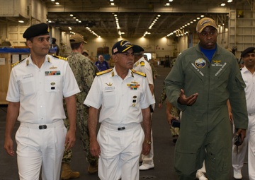 Indian Navy leadership visit USS Gerald R. Ford (CVN 78)