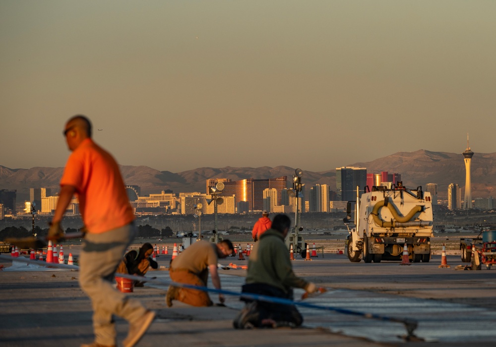 99CES: Concrete path in Las Vegas