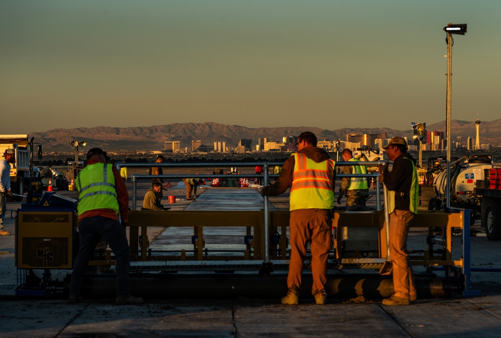 99CES: Concrete path in Las Vegas