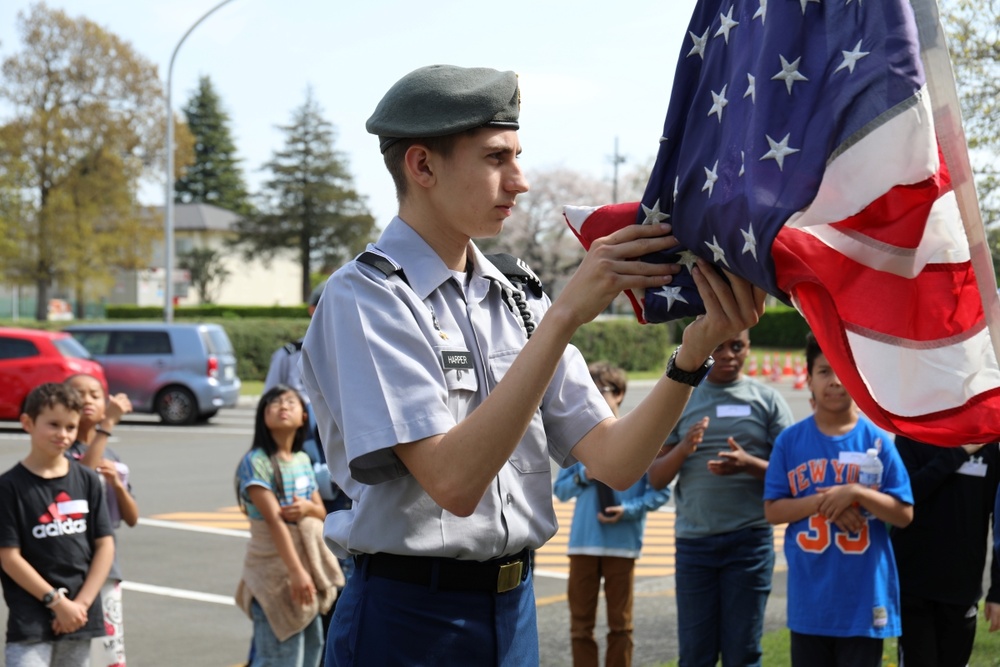 JROTC cadets instill values of leadership, respect in elementary students through service project