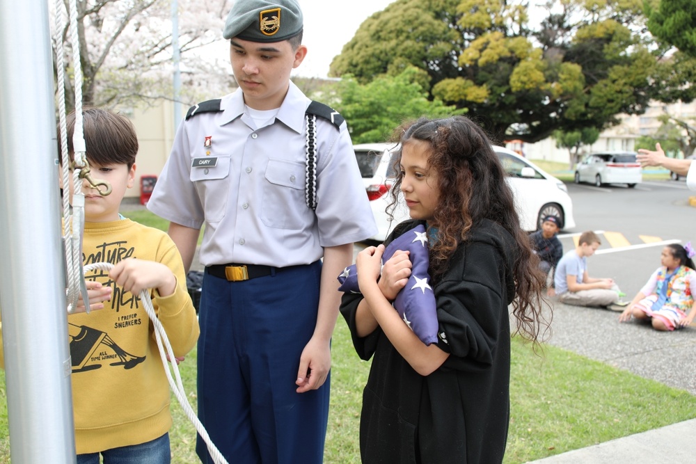JROTC cadets instill values of leadership, respect in elementary students through service project
