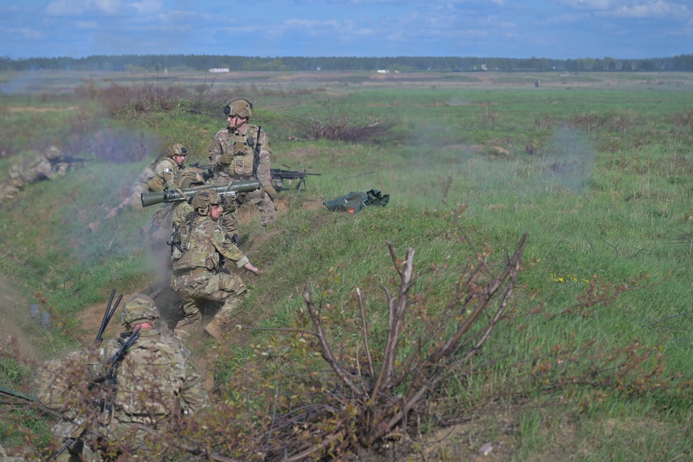 Saber Strike 24: Fox Troop Combined Arms Training Exercise