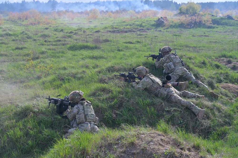 Saber Strike 24: Fox Troop Combined Arms Training Exercise