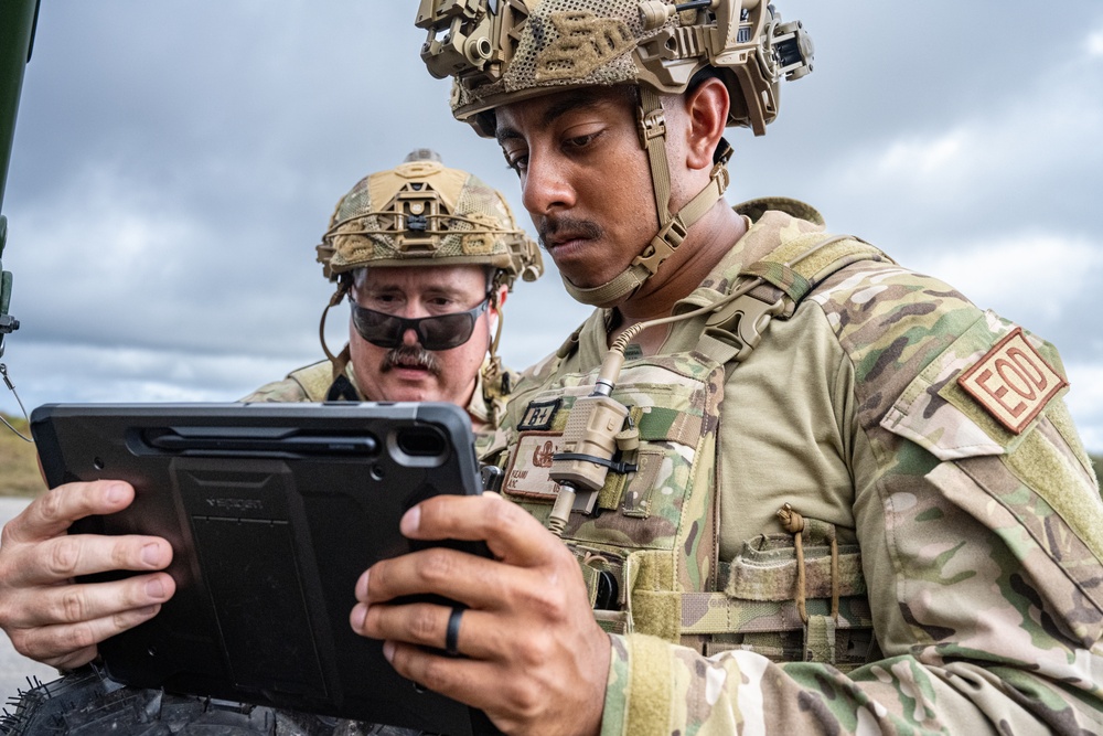 JBER EOD Airmen conduct UXO mitigation training during Exercise Agile Reaper 24-1