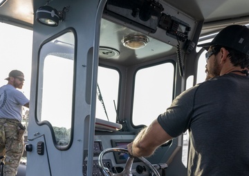 Sailors From Explosive Ordnance Disposal Mobile Unit Six Conduct Port Operations in Djibouti