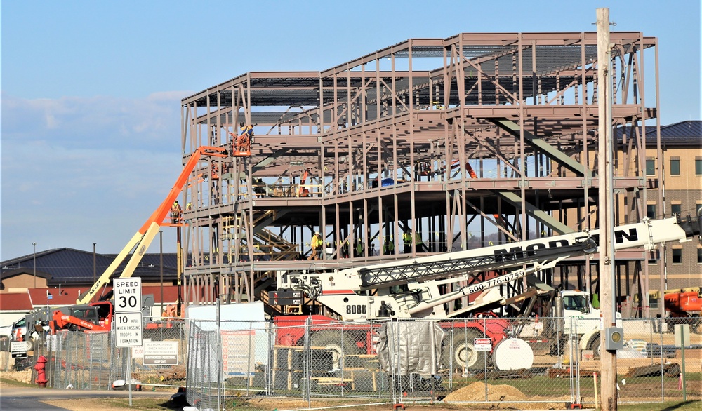 April 2024 barracks construction operations at Fort McCoy