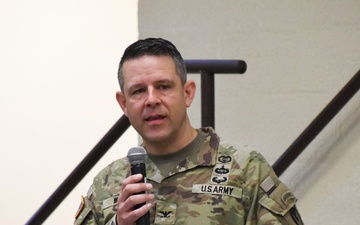 Col. Welde speaking