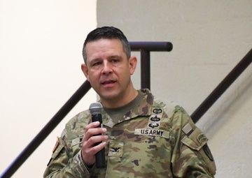 Col. Welde speaking