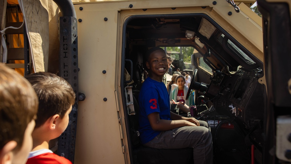 2d Marines Visit to Swansboro Elementary School