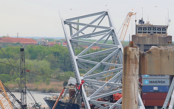 Wreckage removal operations continue at Key Bridge Response