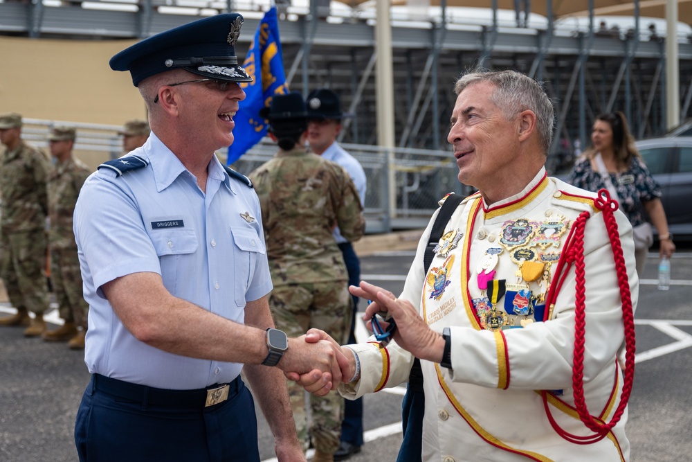 JBSA Commander Brig Gen Driggers speaks at BMT Graduation