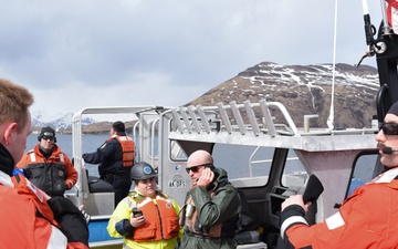U.S. Coast Guard, Alaska State Troopers and National Oceanic and Atmospheric Administration free entangled whale in Dutch Harbor