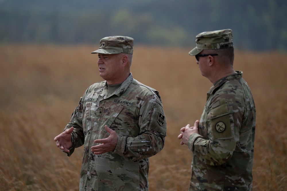 Brig. Gen. Holt visits Camp Branch