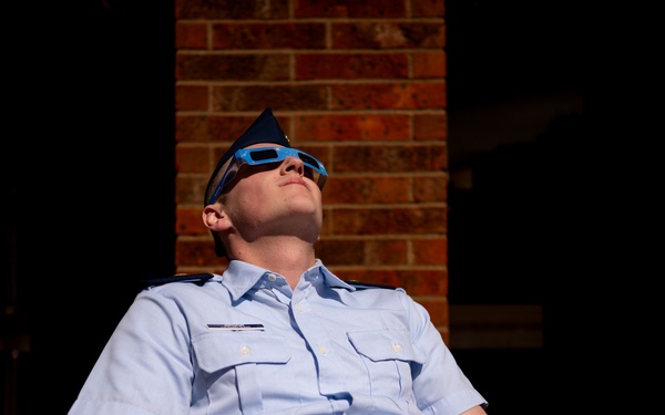 Coast Guard Academy Cadets observe Eclipse 2024