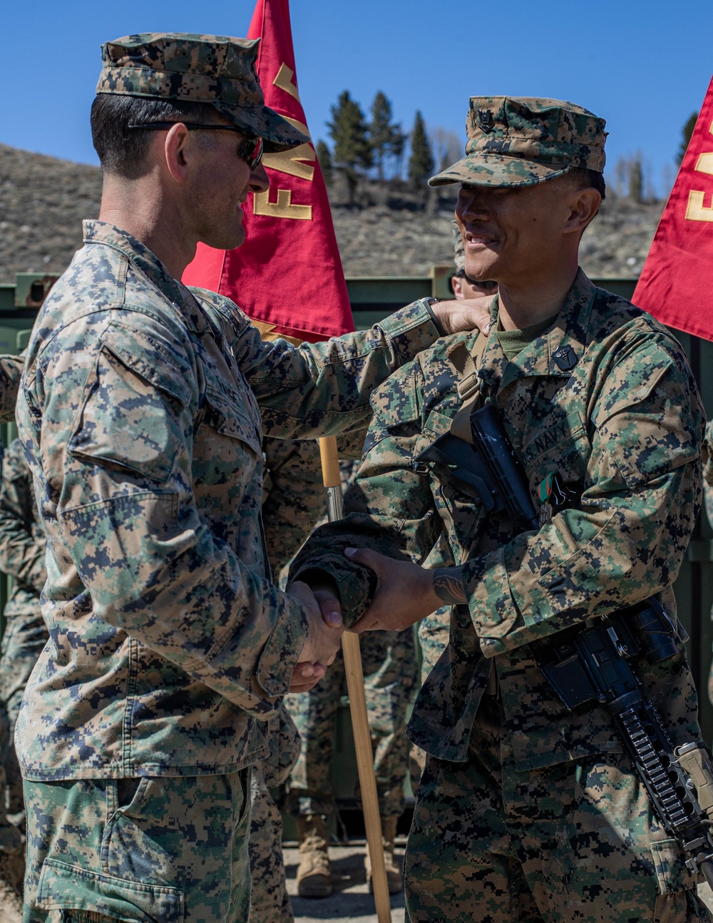 3rd Battalion, 6th Marine Regiment, 2d Marine Division recognizes Marines and Sailors