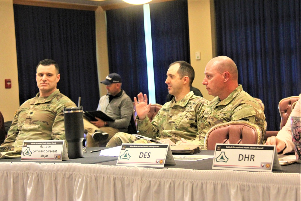 Fort McCoy’s safety council reviews strong safety performance in 2024 during April SOHAC gathering