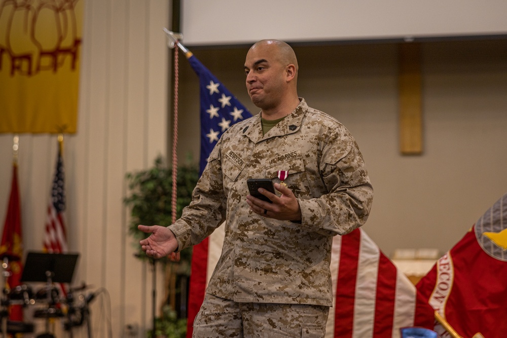 Gunnery Sgt. Scott Henryson Retires after 20 Years of Faithful Service