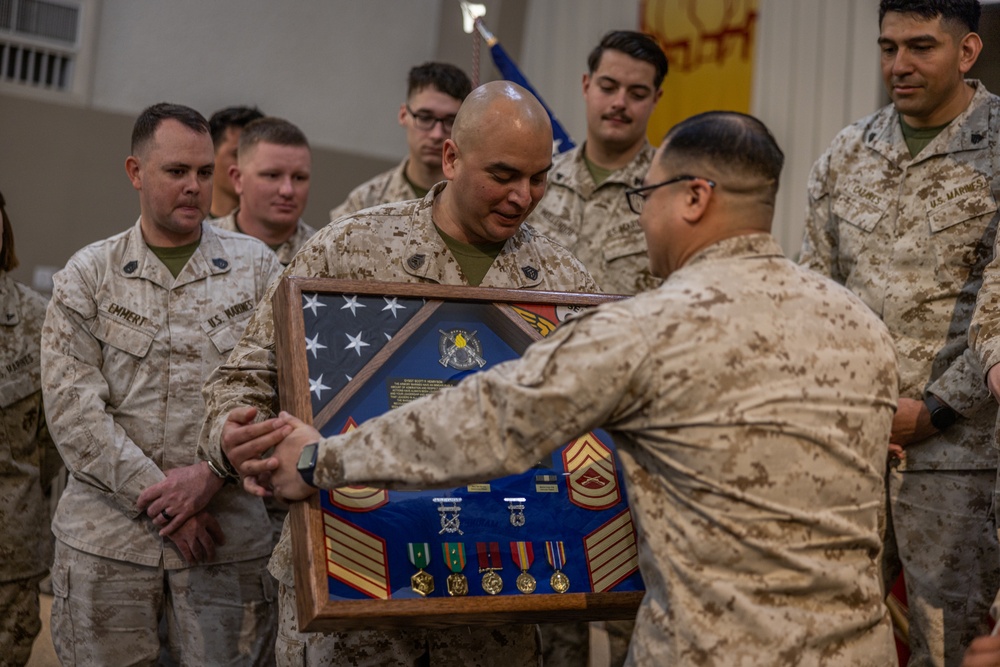 Gunnery Sgt. Scott Henryson Retires after 20 Years of Faithful Service