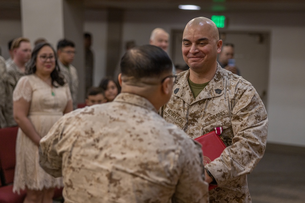 Gunnery Sgt. Scott Henryson Retires after 20 Years of Faithful Service