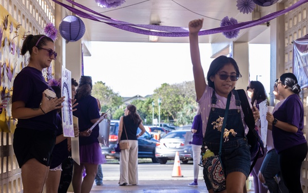 Roll Out the Purple Carpet: Mokapu Elementary Celebrates Purple Up Day