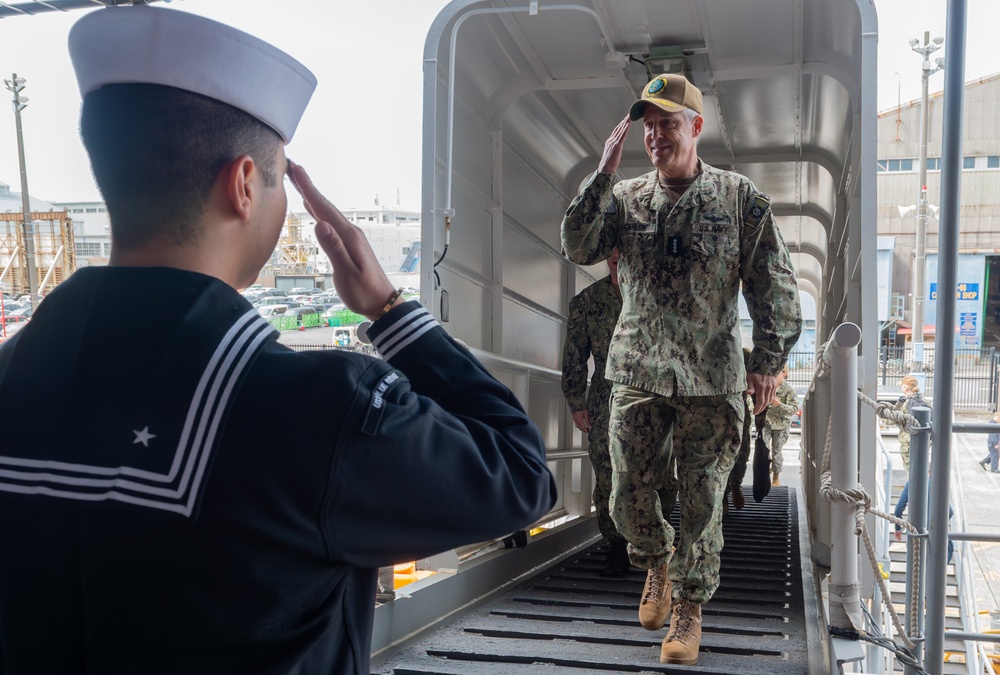 Pacific Fleet Visits USS Blue Ridge