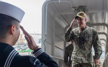 Pacific Fleet Visits USS Blue Ridge