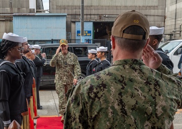 Pacific Fleet Visits USS Blue Ridge