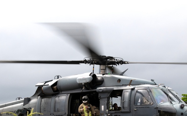 33rd RQS celebrates HH-60G legacy with formation flight