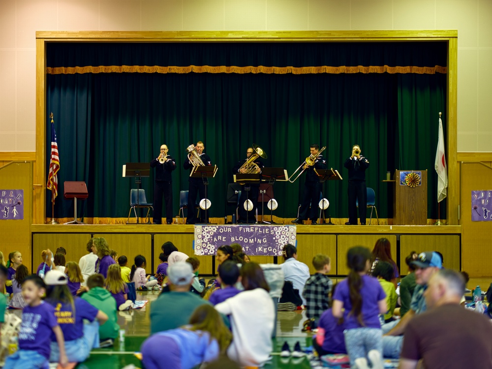 Ikego Elementary Month of the Military Child Picnic with the Shonan Brass Quintet