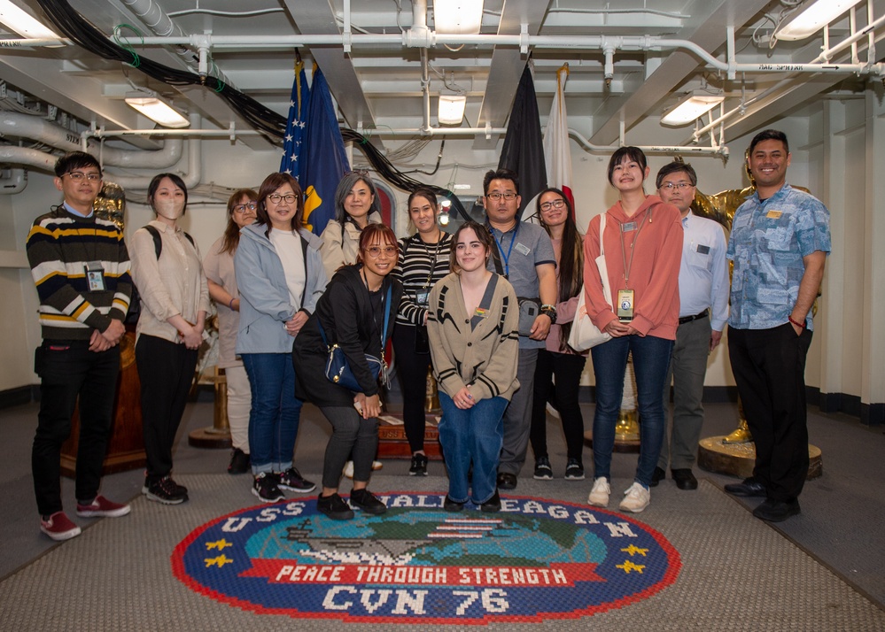 USS Ronald Reagan (CVN 76) host Navy Exchange Tour