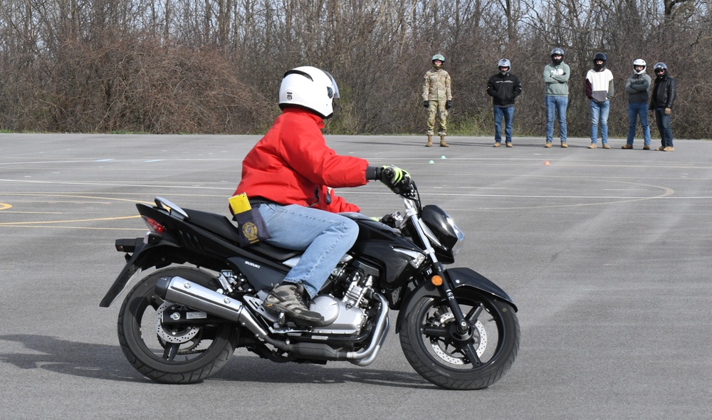 Fort Drum Soldiers master basics of motorcycle riding